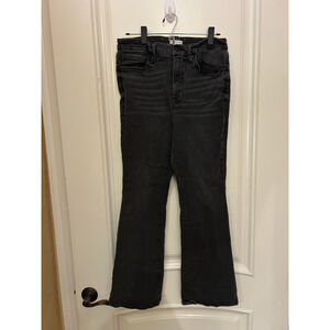 Women's Good American Boot Cut Jeans Juniors 15 Faded Black